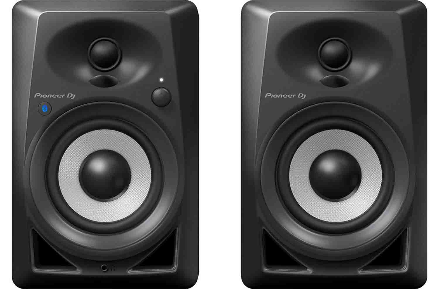 Pioneer DJ DM-40BT, 4 Inches Desktop Monitor Speakers (Pair) - Black
