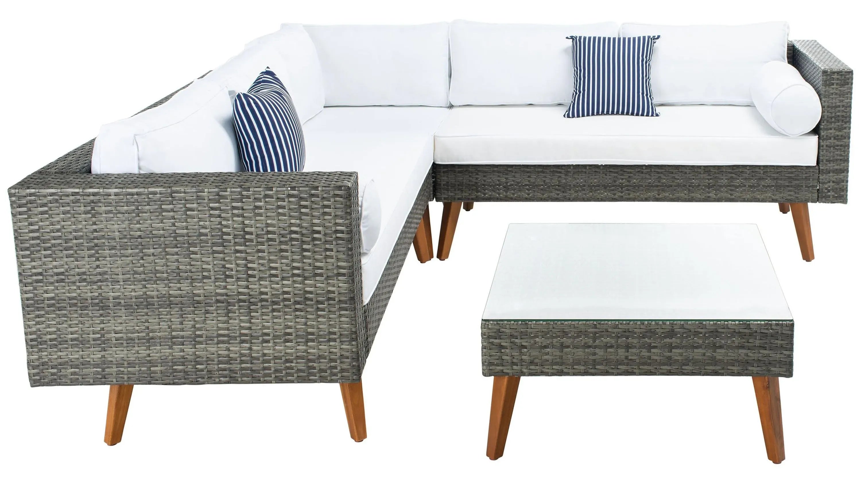 Raymour & Flanigan Lynwood 3-pc. Outdoor Sectional Set