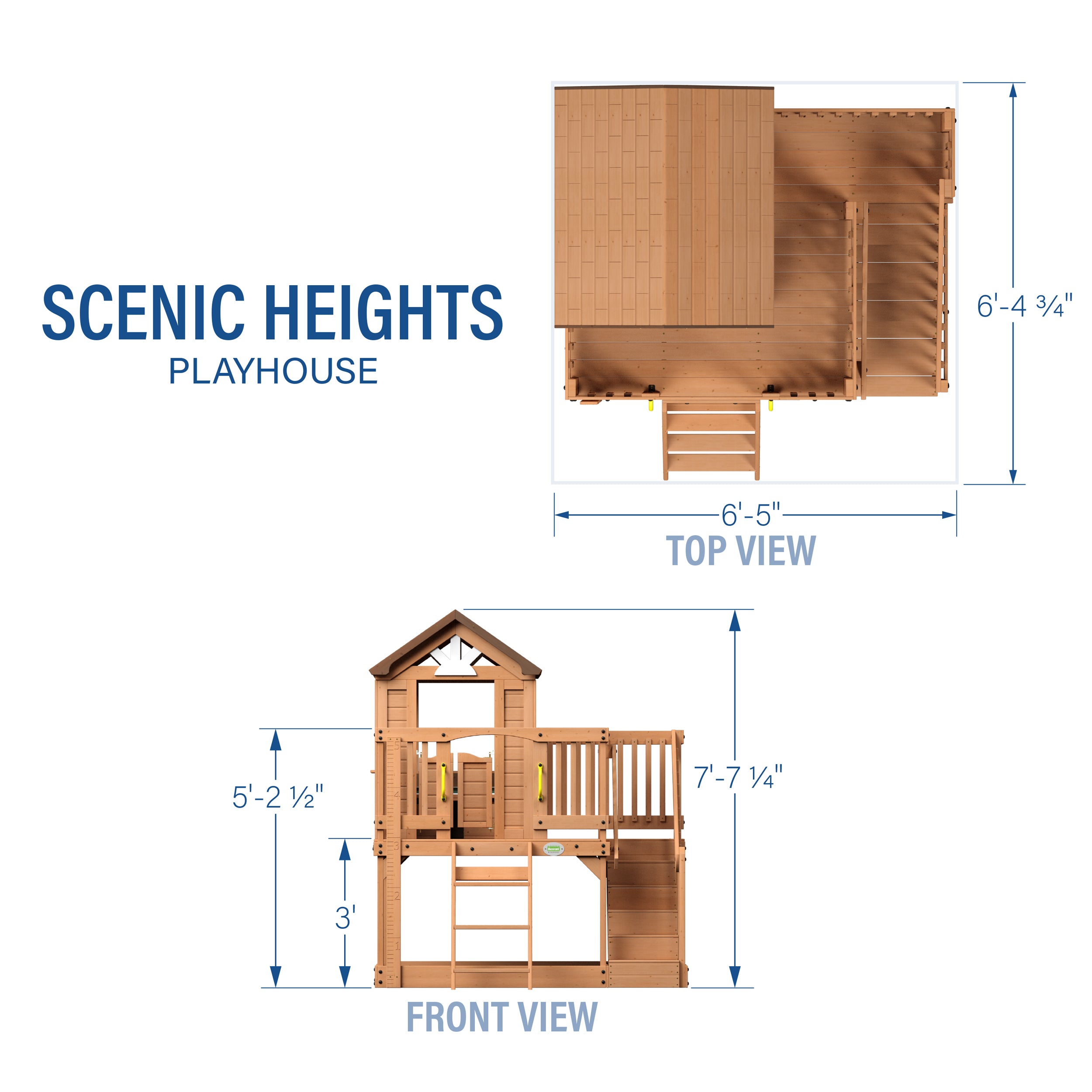 Scenic Heights Wooden Playhouse