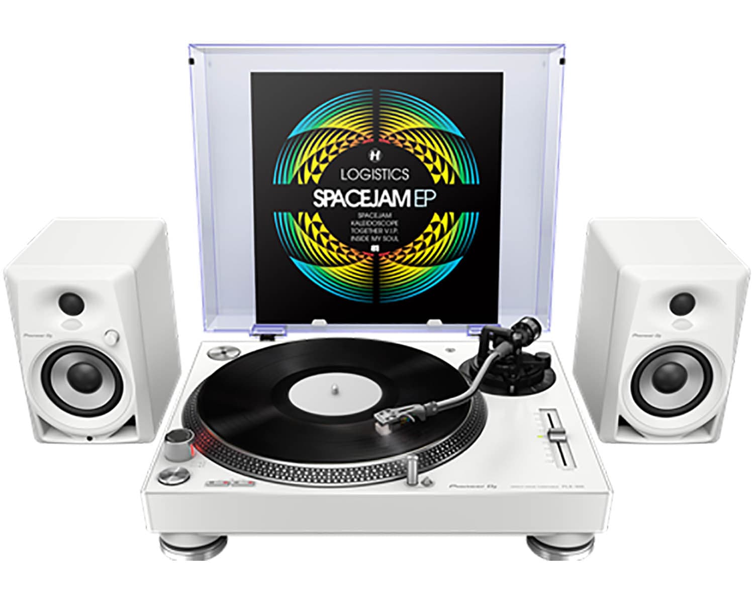 Pioneer DJ DM-40BT-W, 4-Inch Desktop Monitor Speakers With Wireless Bluetooth Control