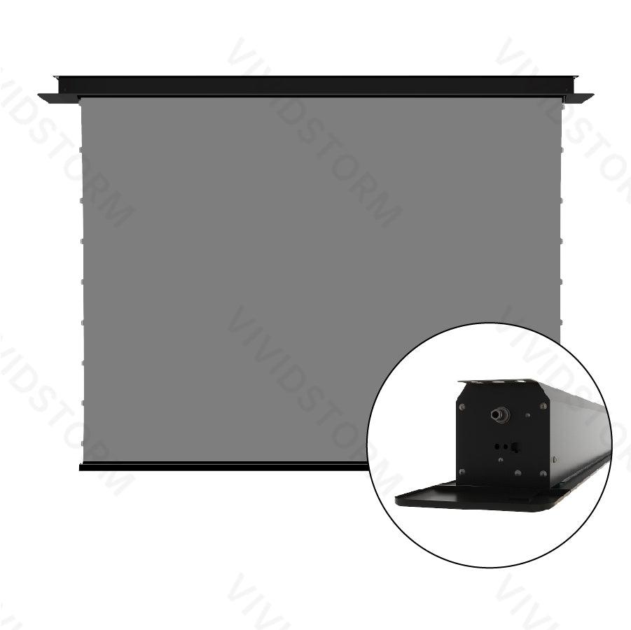 VIVIDSTORM PHANTOM  Recessed In-Ceiling Motorized Tension Obsidian Long Throw ALR Projector screen