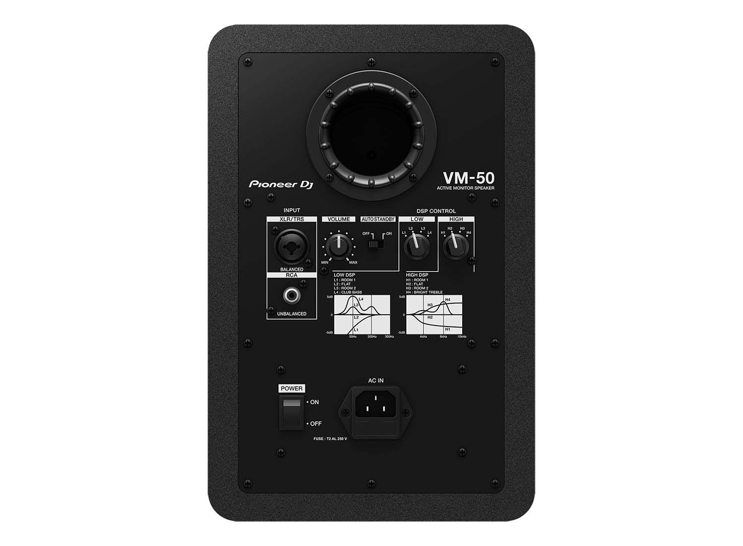 Pioneer DJ VM-50, 5” Active Studio Monitor Speaker - Black