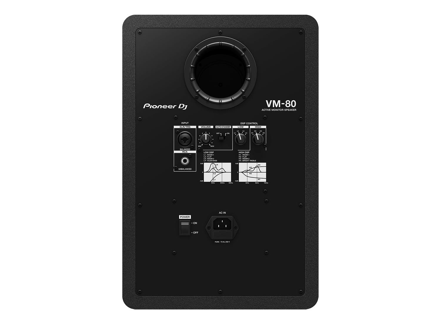 Pioneer DJ VM-80, 8” Active Studio Monitor Speaker - Black