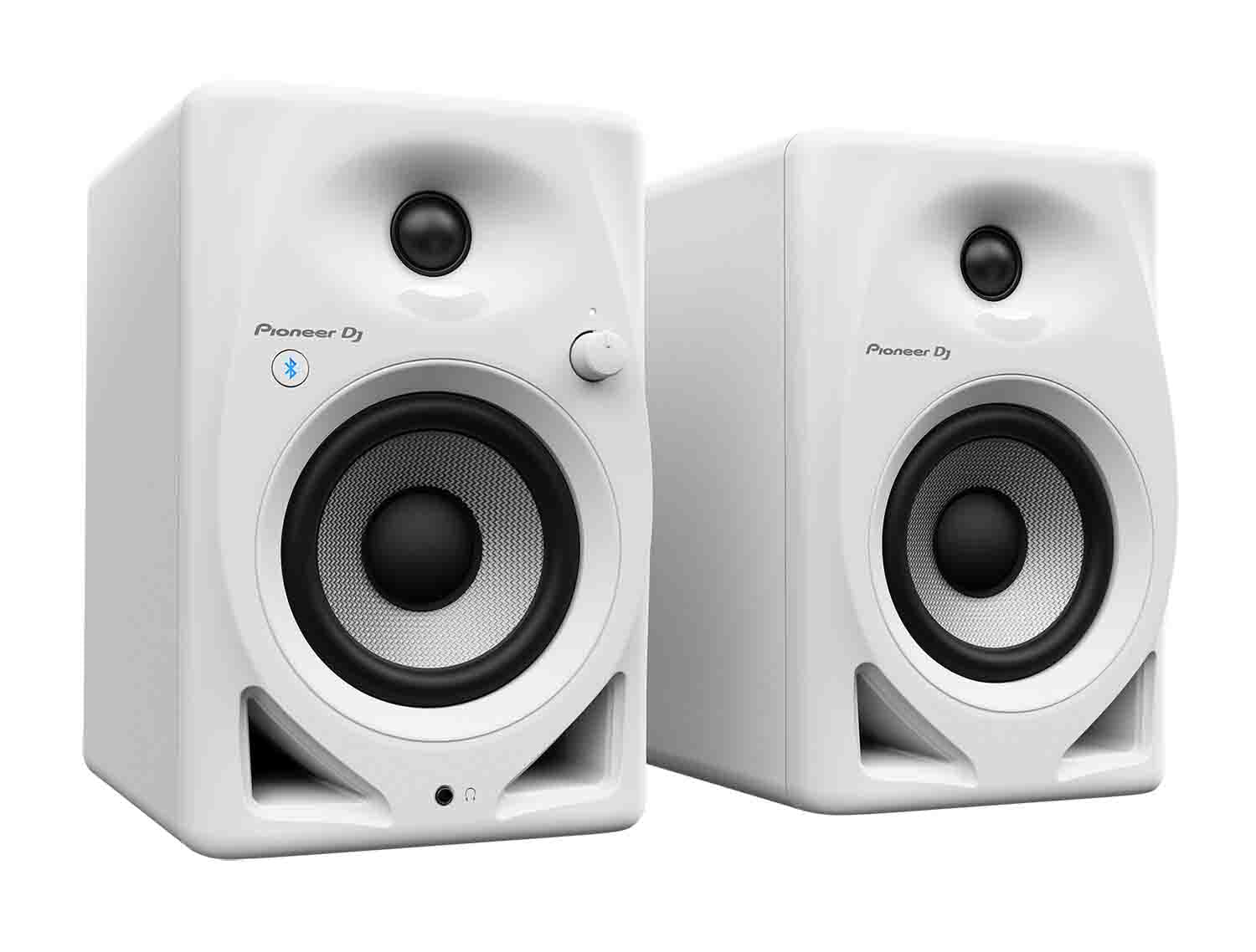 Pioneer DJ DM-40D-BT-W 4-inch Desktop Active Monitor Speaker with Bluetooth - White